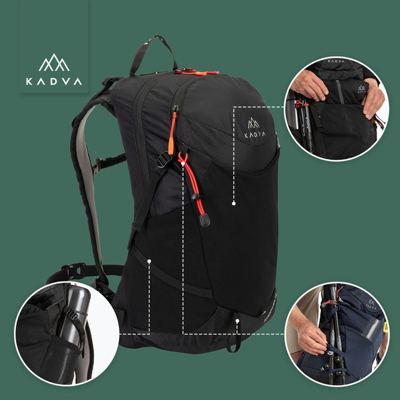 Plecak turystyczny KADVA Aventura 22 l czarny 20