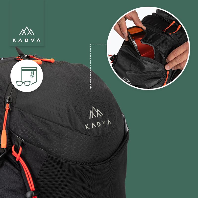 Plecak turystyczny KADVA Aventura 22 l czarny 23