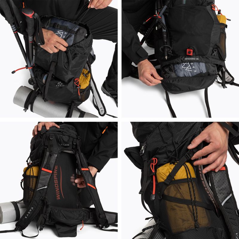 Plecak trekkingowy KADVA Sendero 35 l czarny 15