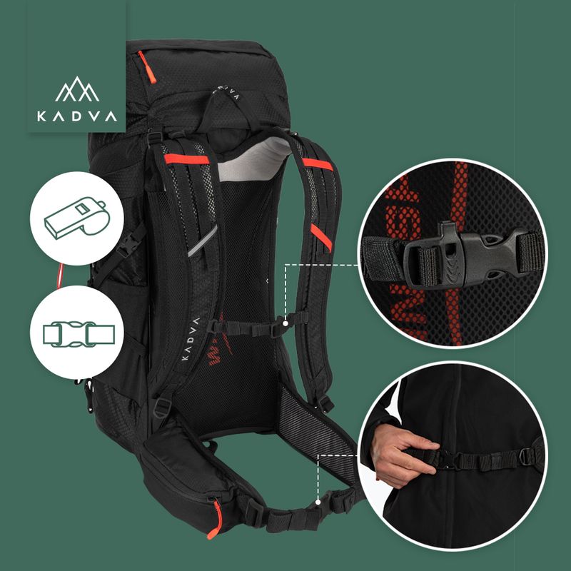 Plecak trekkingowy KADVA Sendero 35 l czarny 27