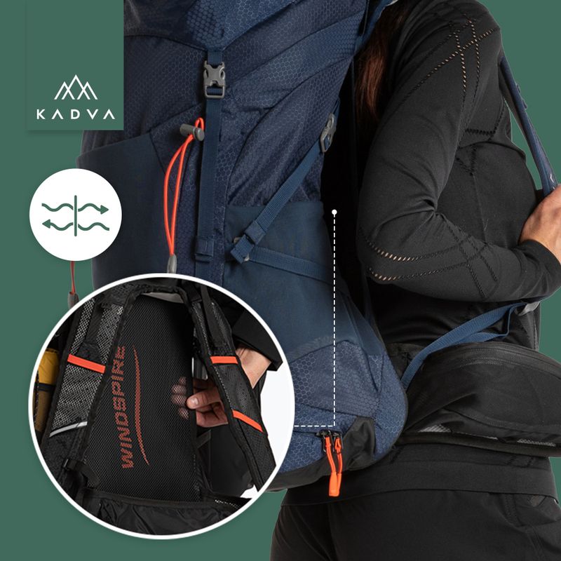 Plecak trekkingowy KADVA Sendero 35 l stalowy niebieski 26