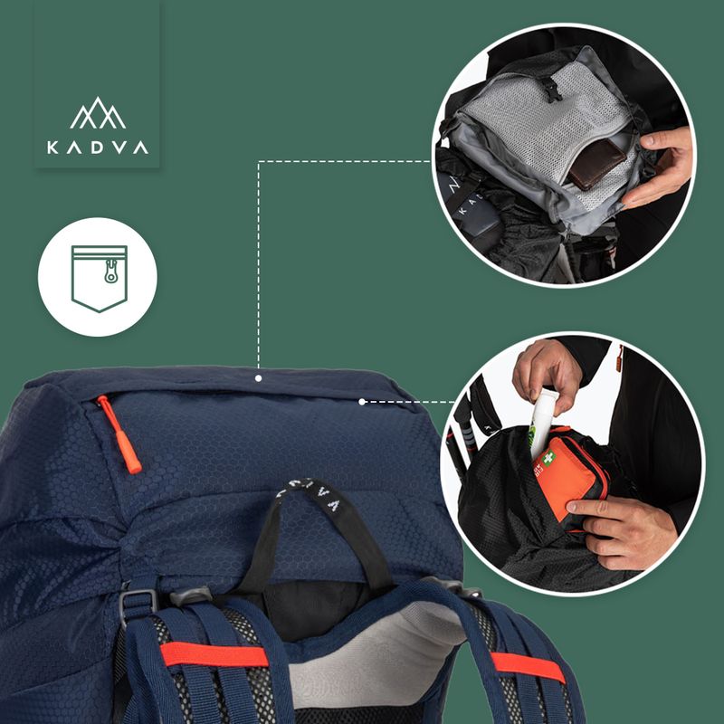 Plecak trekkingowy KADVA Sendero 35 l stalowy niebieski 27
