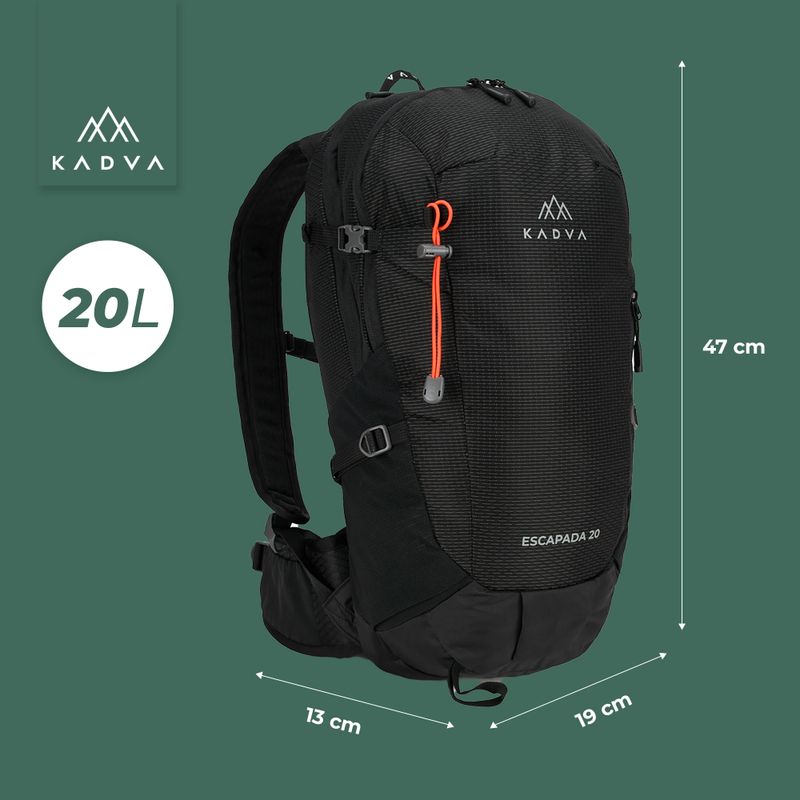 Plecak turystyczny KADVA Escapada 20 l czarny 18
