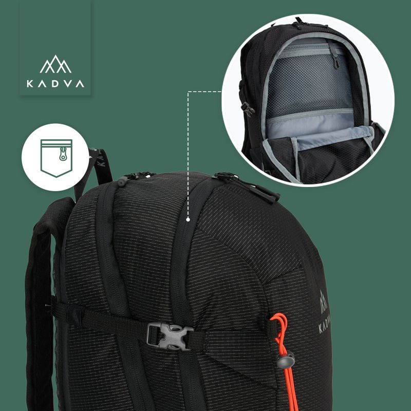 Plecak turystyczny KADVA Escapada 20 l czarny 19