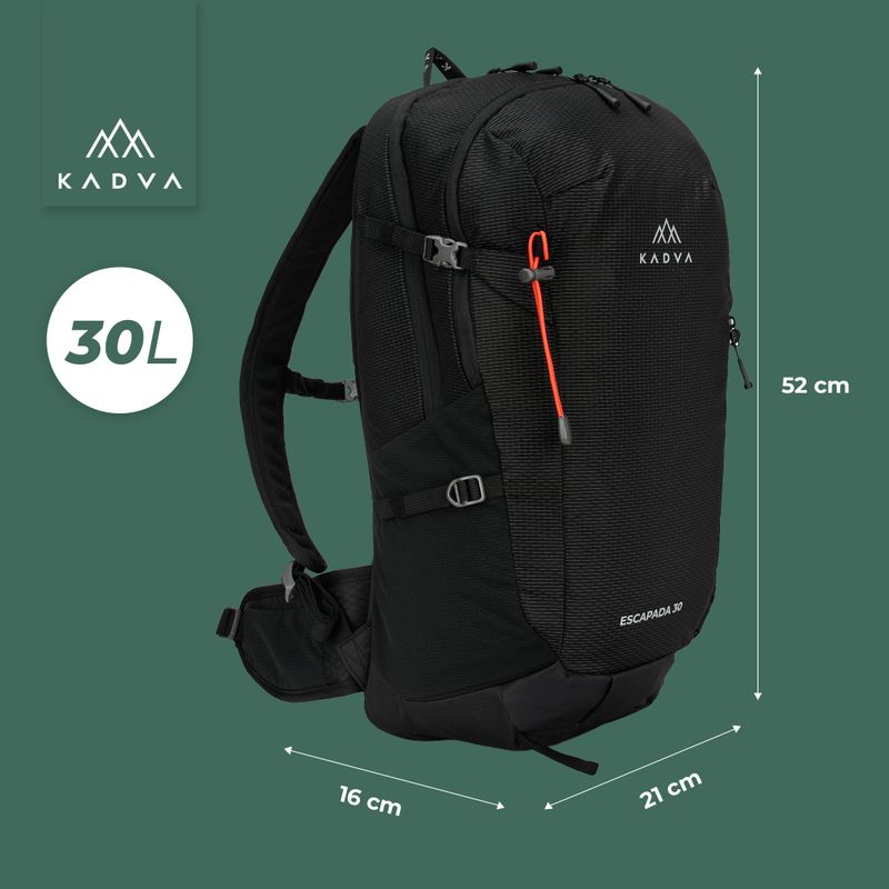 Plecak turystyczny KADVA Escapada 30 l czarny 24
