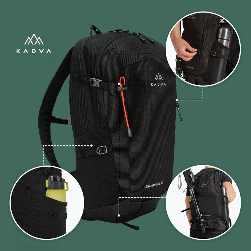 Plecak turystyczny KADVA Escapada 30 l czarny 25