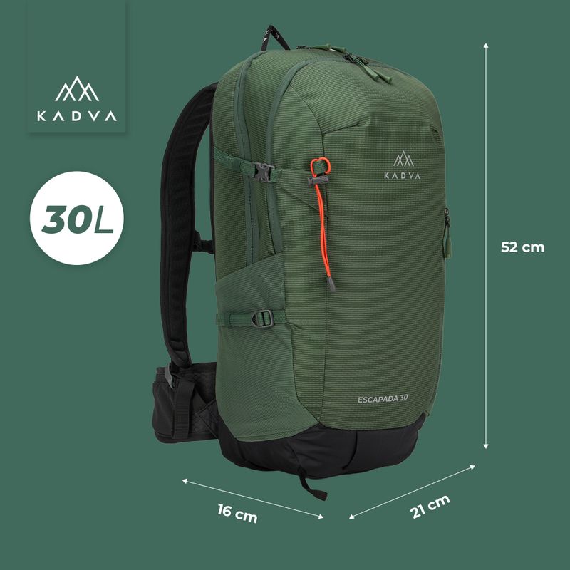 Plecak turystyczny KADVA Escapada 30 l zielony 28