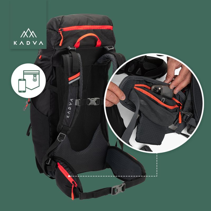 Plecak trekkingowy KADVA Vagabundo 40 l czarny 26