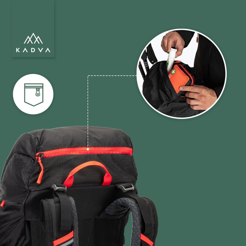 Plecak trekkingowy KADVA Vagabundo 40 l czarny 27