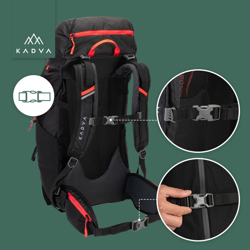 Plecak trekkingowy KADVA Vagabundo 40 l czarny 28