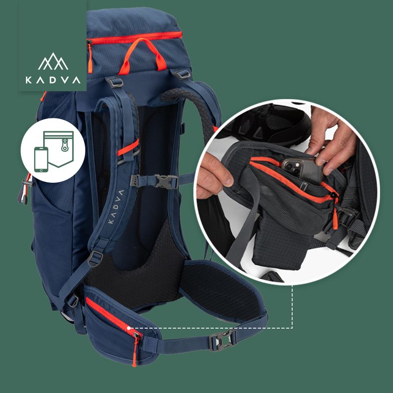 Plecak trekkingowy KADVA Vagabundo 40 l niebieski 29
