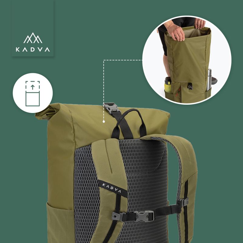 Plecak miejski KADVA Companion 20 l khaki 18