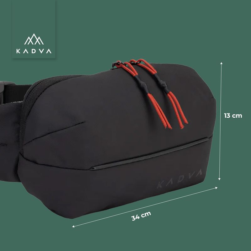 Saszetka nerka KADVA Companion czarny 14