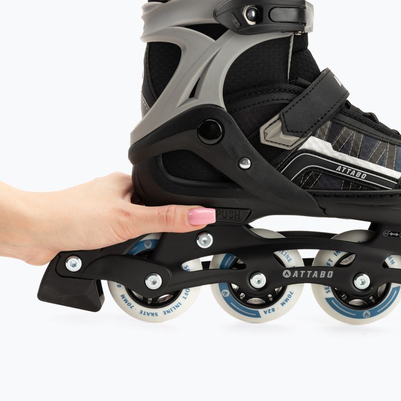 Łyżworolki dziecięce ATTABO Bladeroll 2 w 1 regulowane niebieski 8