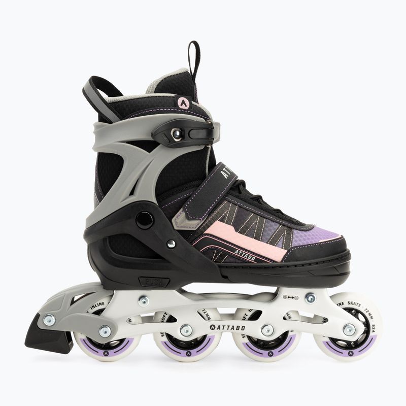 Łyżworolki dziecięce ATTABO Bladeroll 2 w 1 regulowane różowy 4