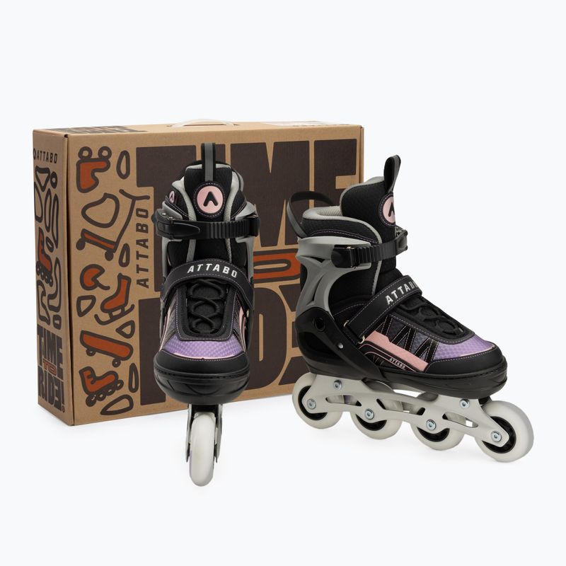 Łyżworolki dziecięce ATTABO Bladeroll 2 w 1 regulowane różowy 11