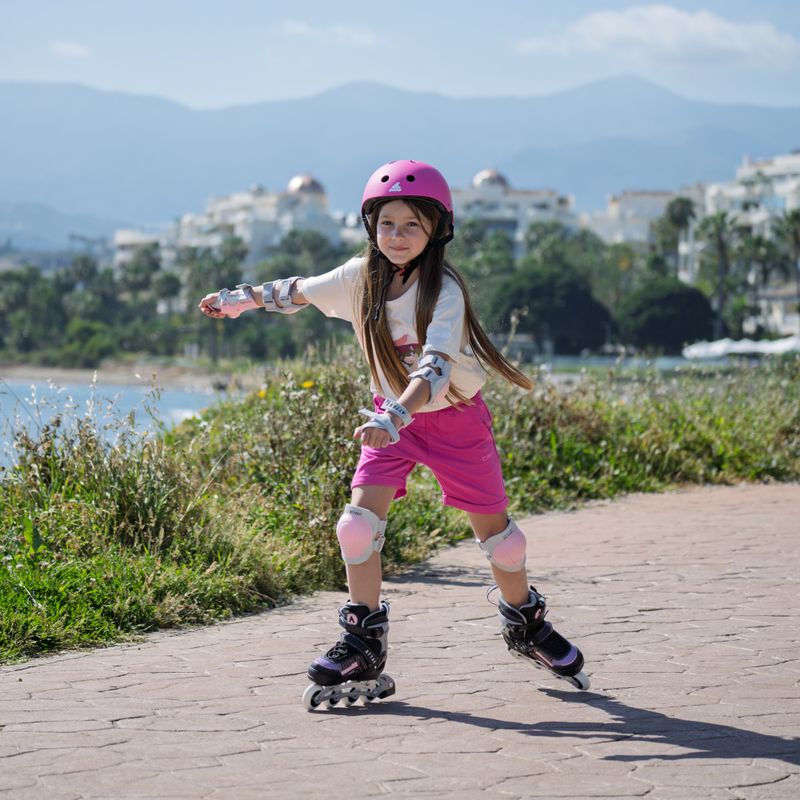 Łyżworolki dziecięce ATTABO Bladeroll 2 w 1 regulowane różowy 15