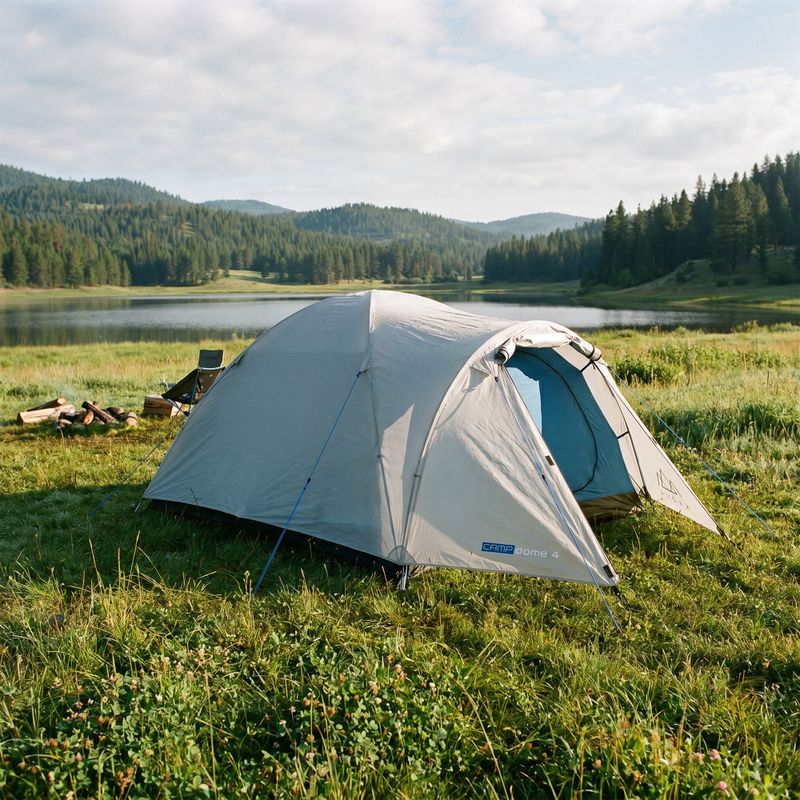 Namiot kempingowy 4-osobowy KADVA CAMPdome 4 szary 8
