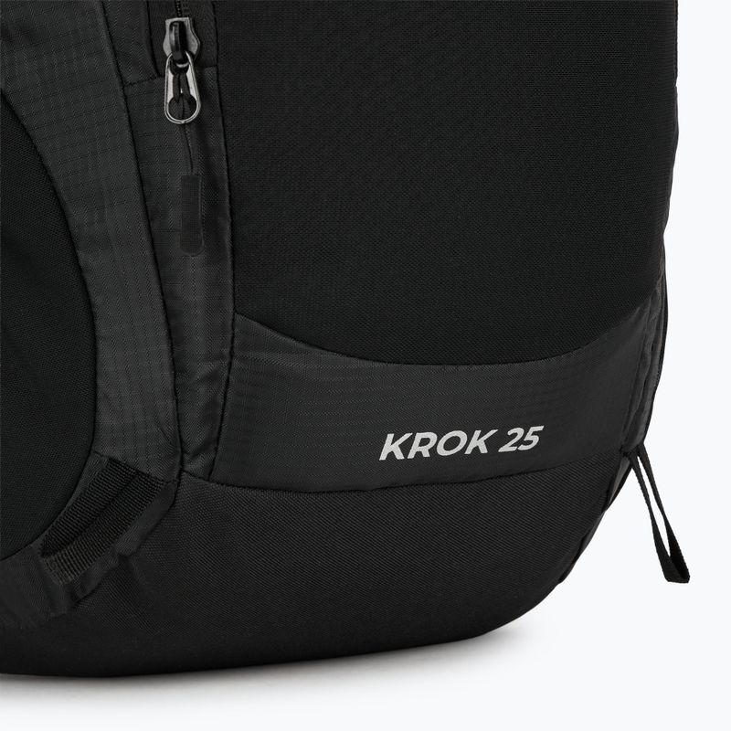Plecak turystyczny KADVA kieszeń na laptopa Krok 25 l czarny 7