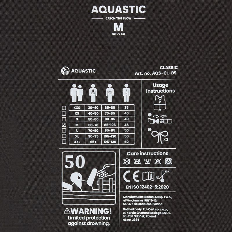 Kamizelka asekuracyjna AQUASTIC Classic 50N czerwony 7