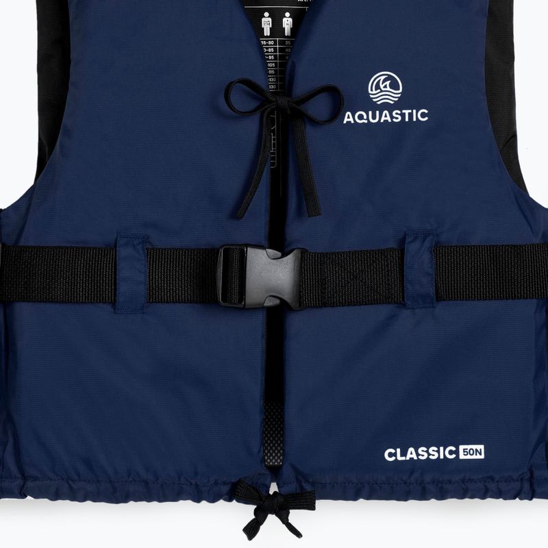 Kamizelka asekuracyjna AQUASTIC Classic 50N niebieski 3