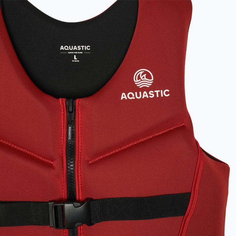 Kamizelka asekuracyjna AQUASTIC Omni 50N neoprenowa czerwony 3