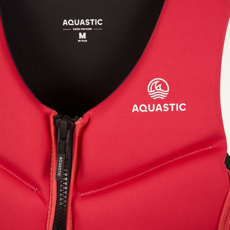 Kamizelka asekuracyjna AQUASTIC Omni 50N neoprenowa różowy 3