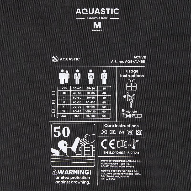 Kamizelka asekuracyjna AQUASTIC Active 50N granatowy 6