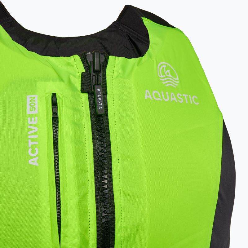 Kamizelka asekuracyjna AQUASTIC Active 50N żółty 3