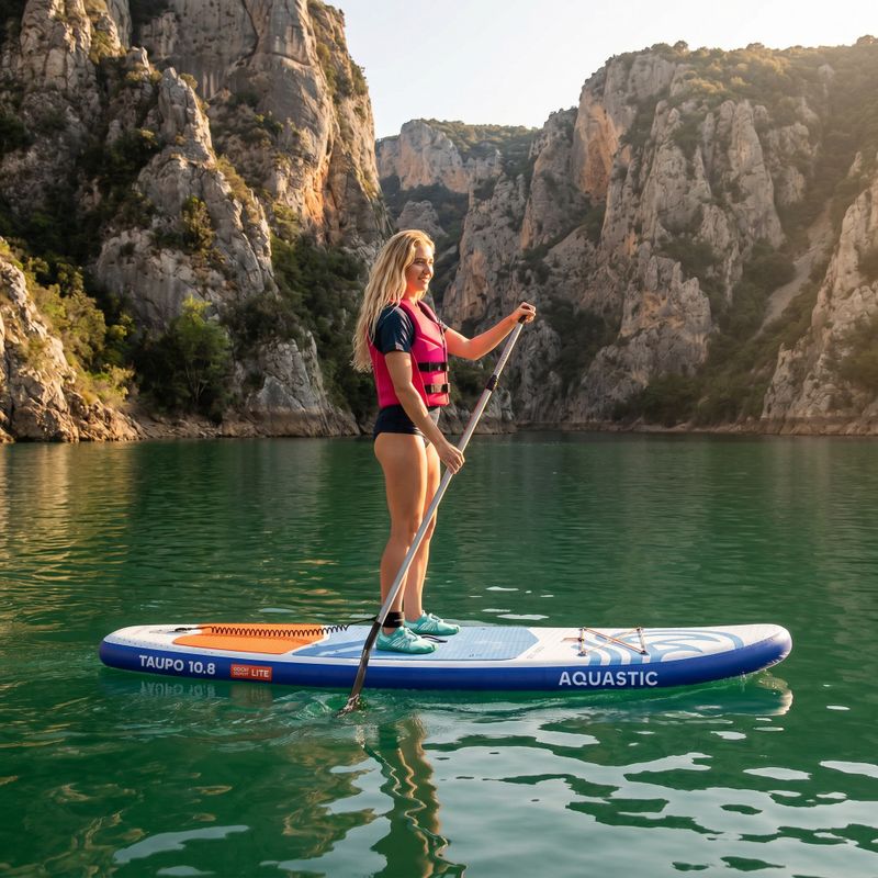 Zestaw deska SUP pompowana AQUASTIC Taupo 10'8" allround niebieski 20