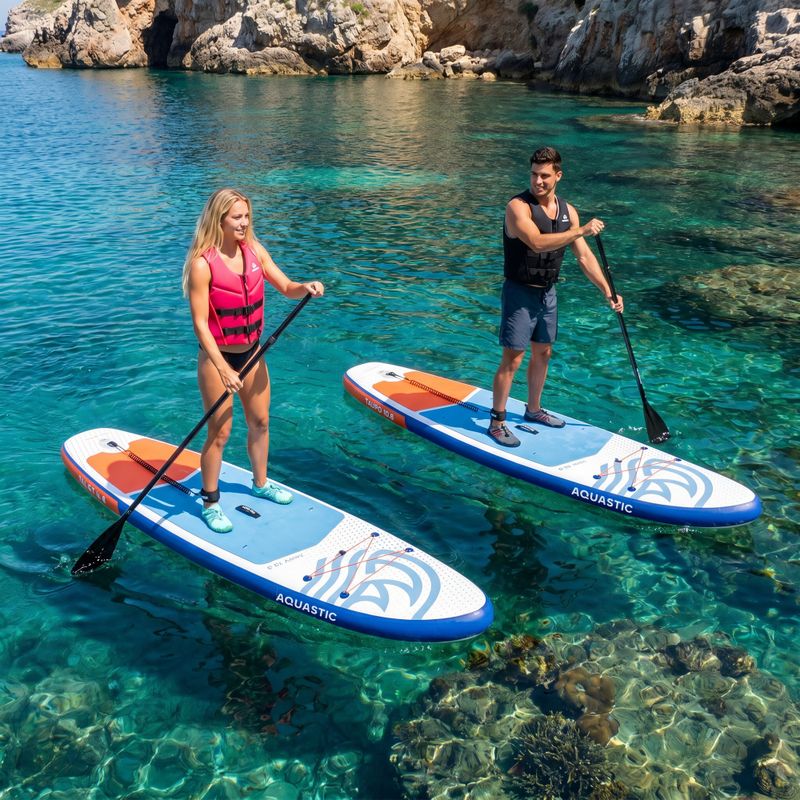 Zestaw deska SUP pompowana AQUASTIC Taupo 10'8" allround niebieski 21