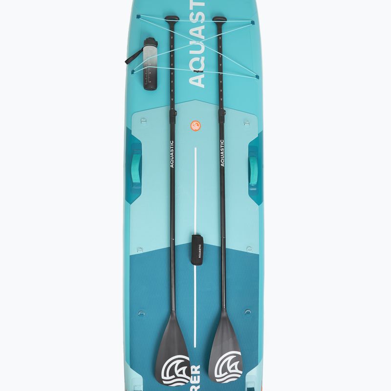 Zestaw deska SUP pompowana AQUASTIC Tourer 12'0" 2-os zielony 13