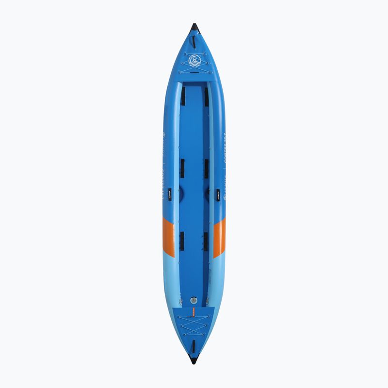 Kajak pompowany 3-osobowy AQUASTIC Cortez 15'7" hybrydowy niebieski 3