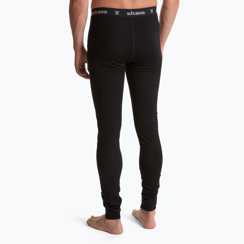 Spodnie termoaktywne męskie WOOLCANO 100% Merion PANT0539 czarny 3