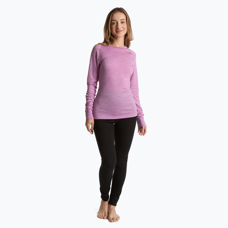 Bluza termoaktywna damska WOOLCANO 100% Merino TOP0541 fioletowy 2
