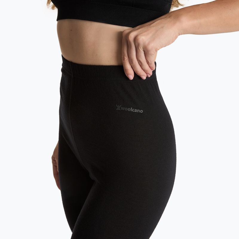 Spodnie termoaktywne damskie WOOLCANO 100% Merino PANT0542 czarny 5
