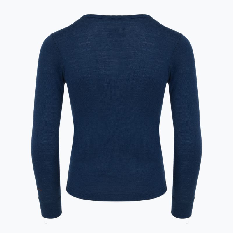 Komplet bielizny termoaktywnej dziecięcej WOOLCANO Merino 100% SET0683 granatowy 5