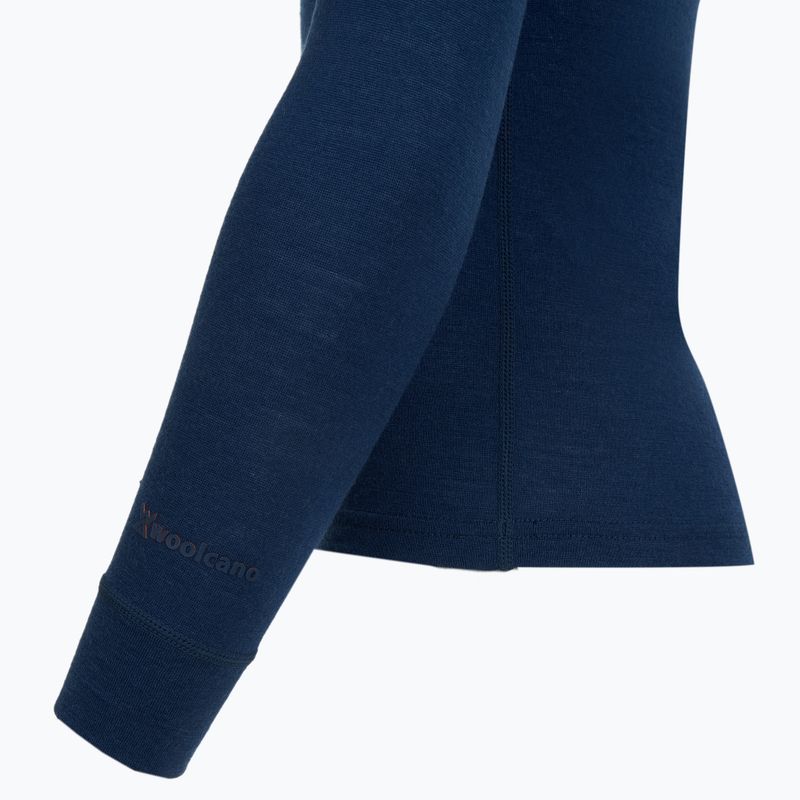 Komplet bielizny termoaktywnej dziecięcej WOOLCANO Merino 100% SET0683 granatowy 6
