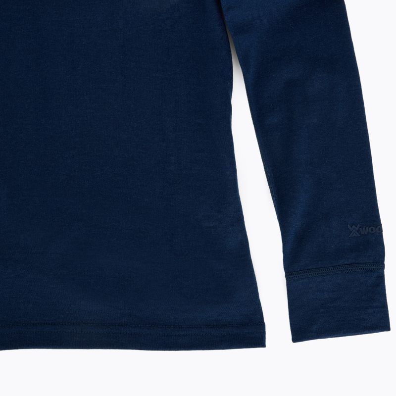 Komplet bielizny termoaktywnej dziecięcej WOOLCANO Merino 100% SET0683 granatowy 7