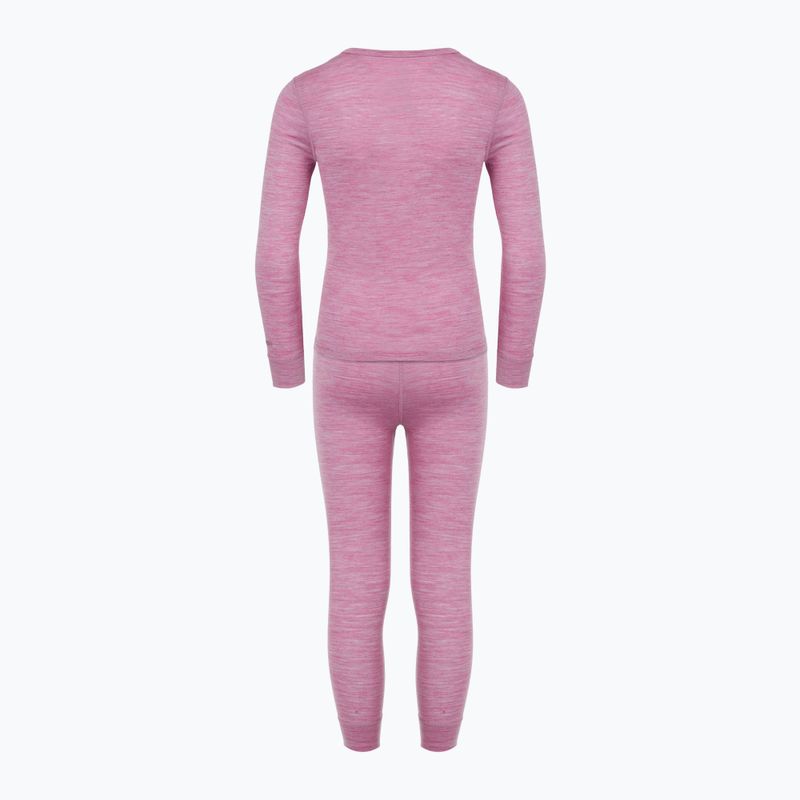 Komplet bielizny termoaktywnej dziecięcej WOOLCANO Merino 100% SET0683 fioletowy 3