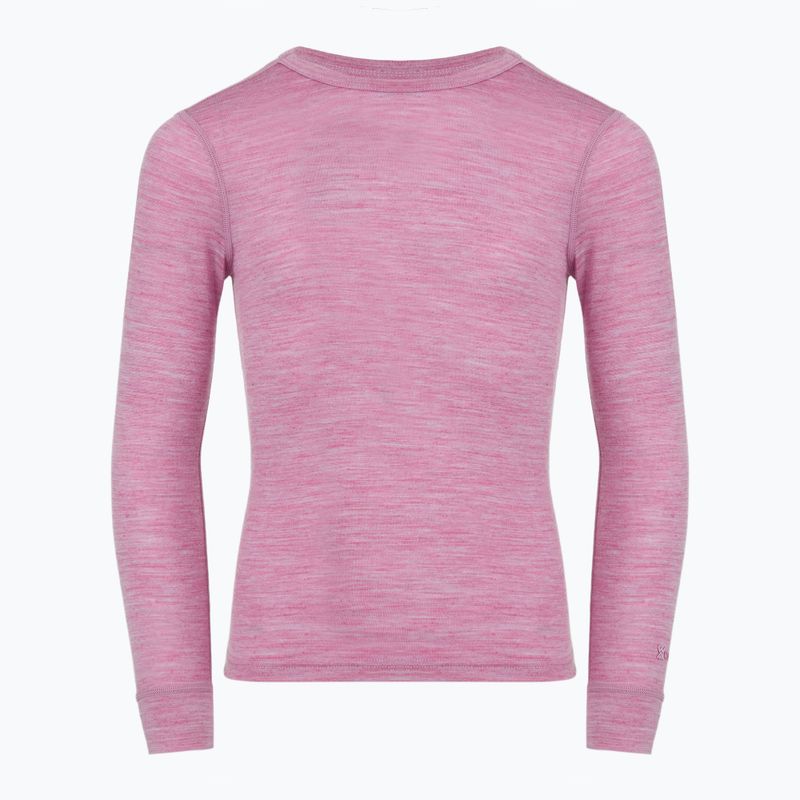 Komplet bielizny termoaktywnej dziecięcej WOOLCANO Merino 100% SET0683 fioletowy 4