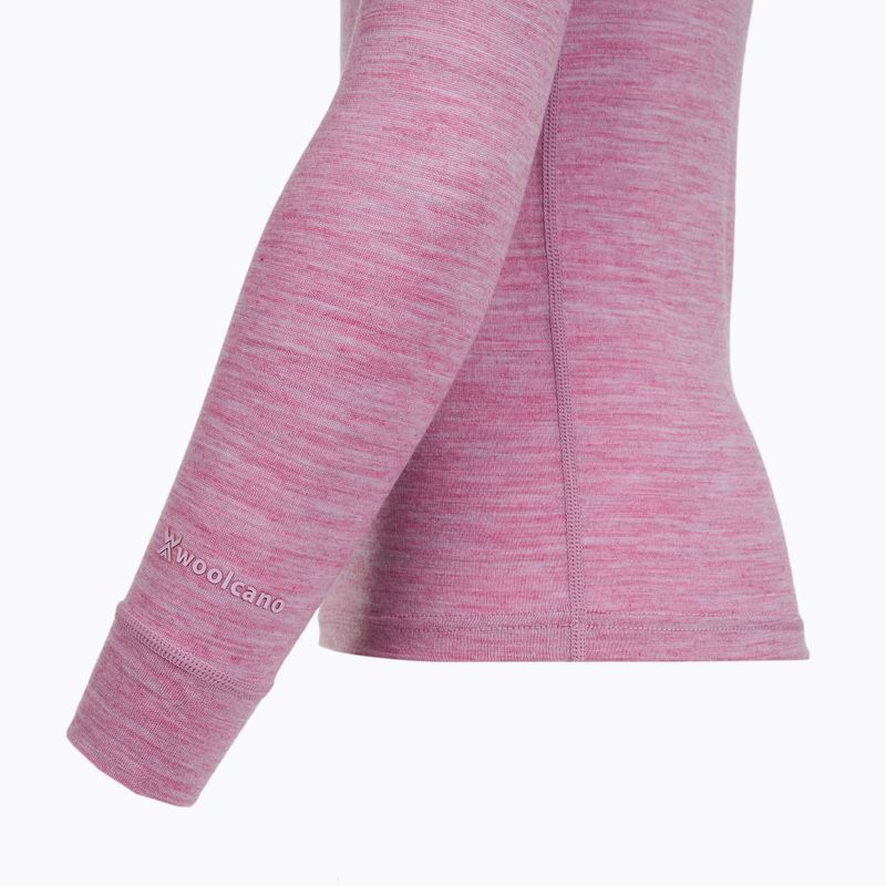 Komplet bielizny termoaktywnej dziecięcej WOOLCANO Merino 100% SET0683 fioletowy 6