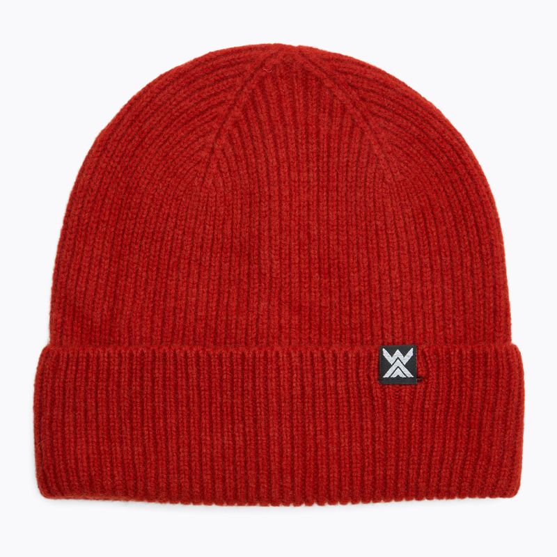 Czapka WOOLCANO MERINO 100% HAT0440 bordowy