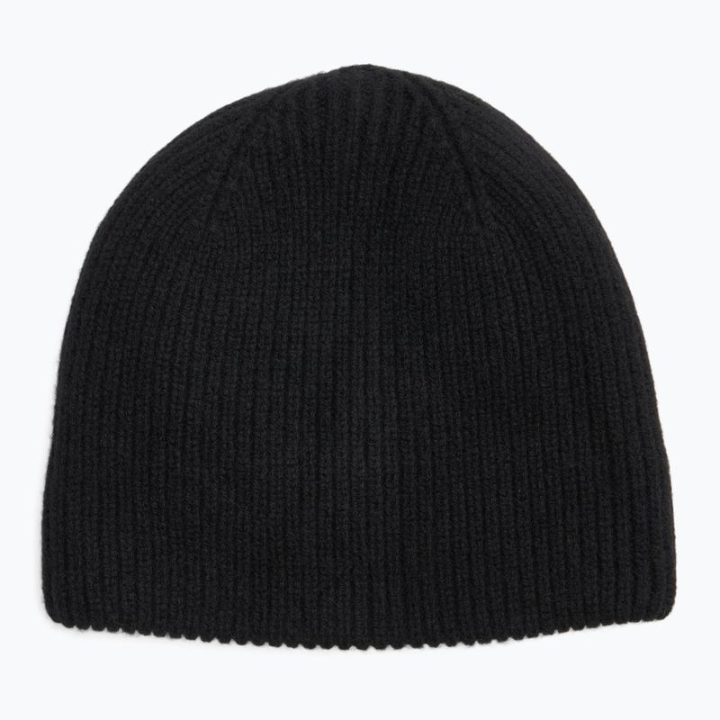 Czapka zimowa dziecięca  WOOLCANO Merino 100% HAT0440 czarny 4