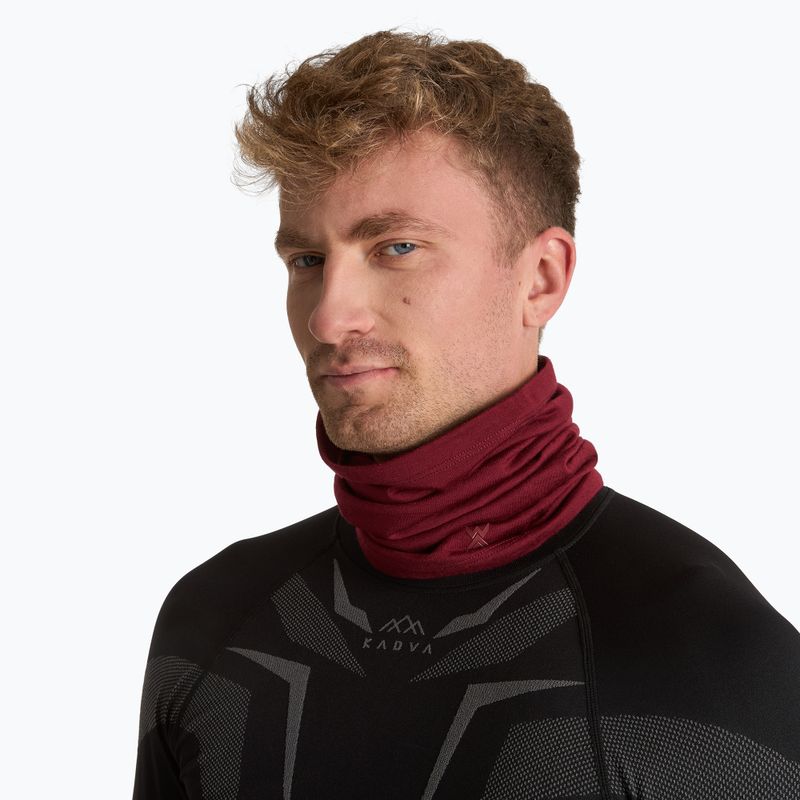 Komin WOOLCANO Merino 100% SPT24-33 bordowy