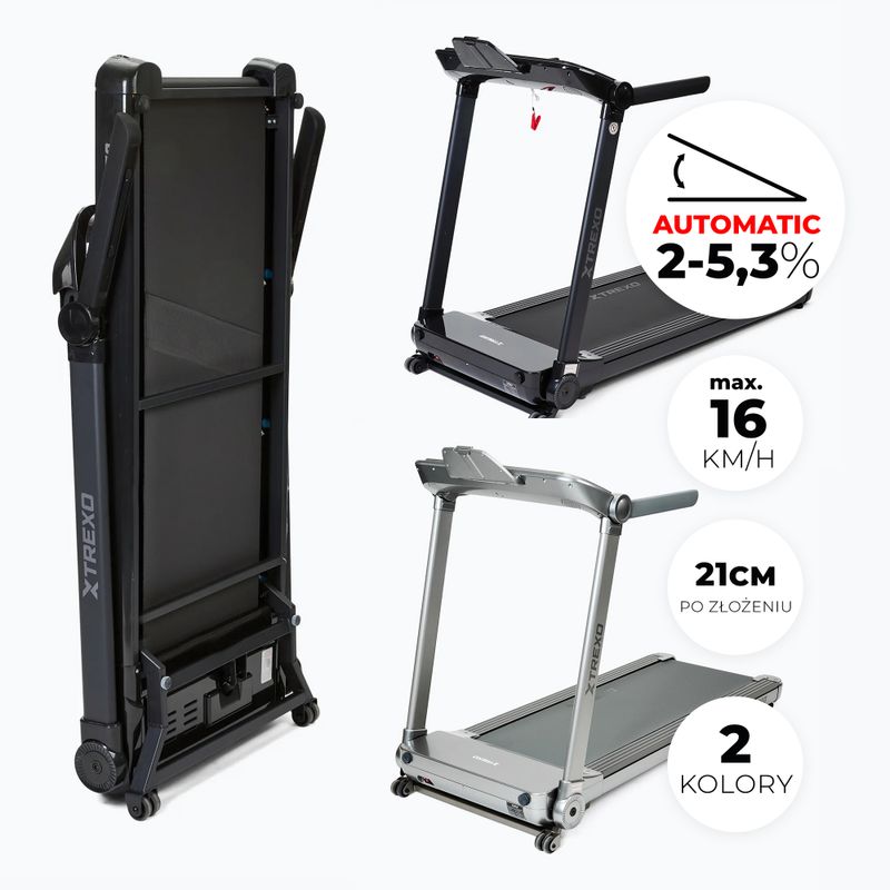 Bieżnia elektryczna XTREXO TXO-X250-S srebrny 3