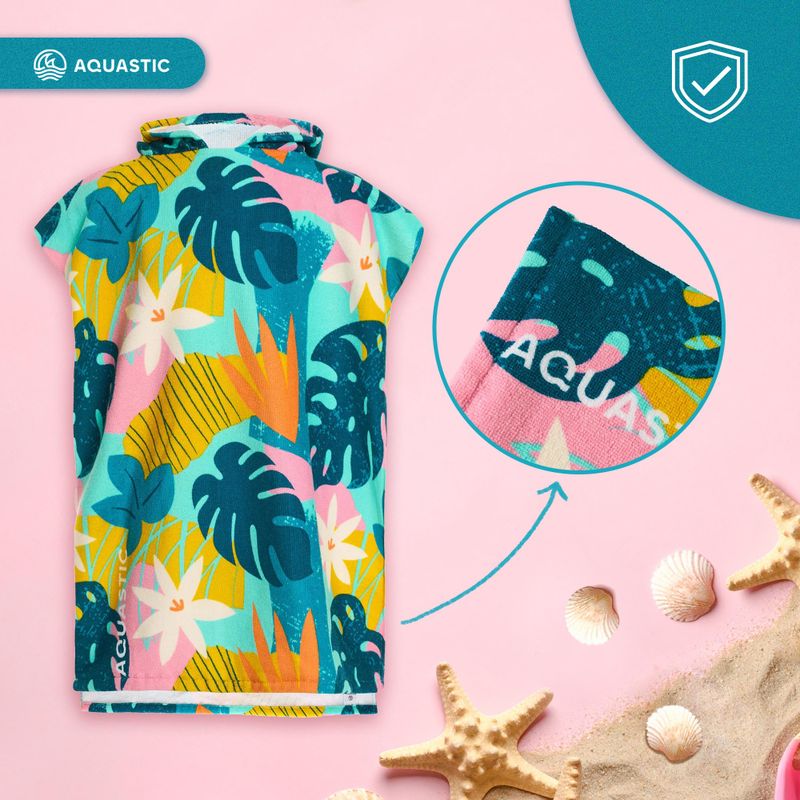 Ponczo dziecięce AQUASTIC Sunny JR kwiaty 16