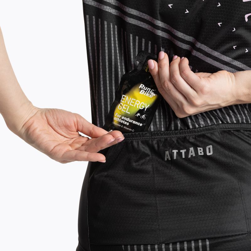 Koszulka rowerowa damska ATTABO Tevi WMNS czarny/różowy 6