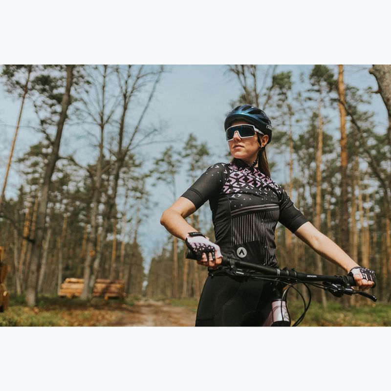 Koszulka rowerowa damska ATTABO Tevi WMNS czarny/różowy 15