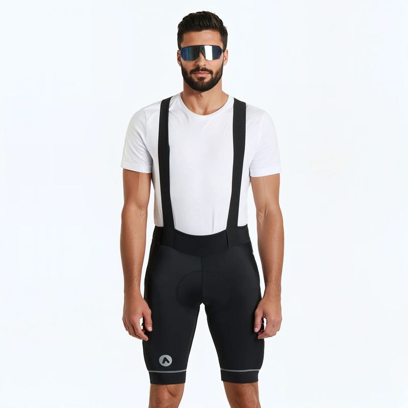 Spodenki rowerowe męskie ATTABO Kirun Pro Bib Shorts Cargo czarny